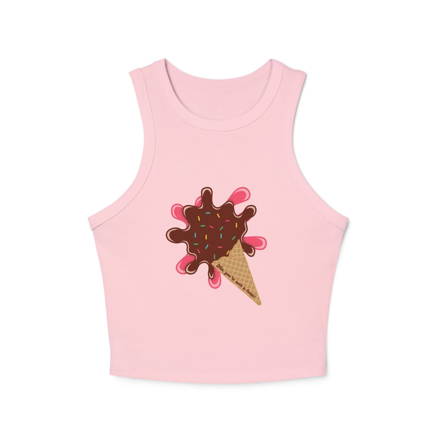 Mia Ice Cream Micro Rib Tank Top