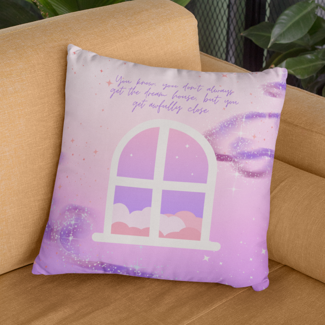 Jenna Dream House Square Pillow