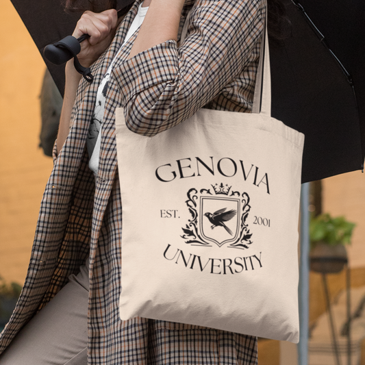 Genovia University Cotton Canvas Tote Bag